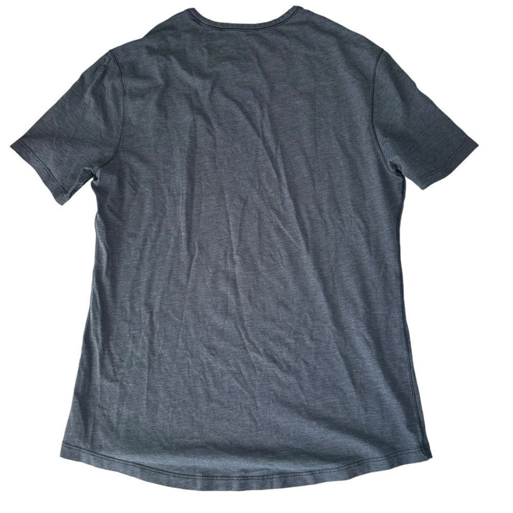 Lululemon Training Short Sleeve Shirt heathered blue slim fit Crewneck tee med - Picture 2 of 6